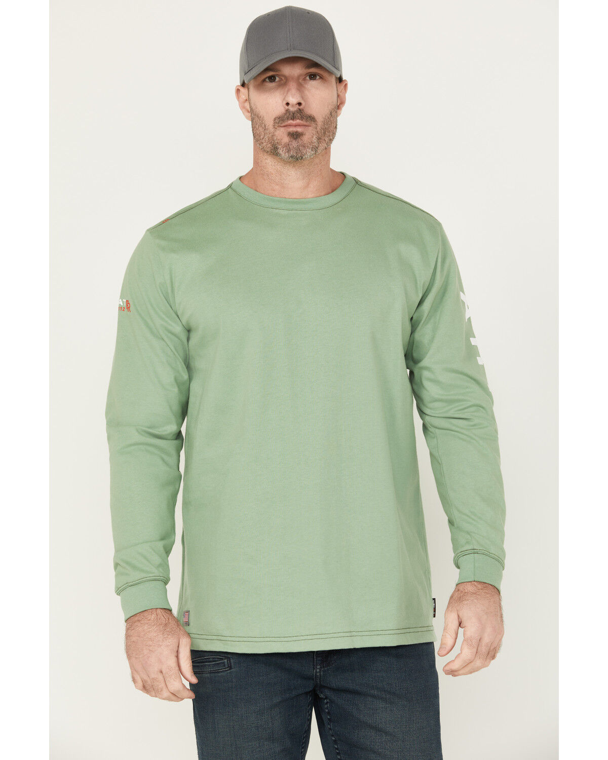Ariat Men's FR Skull Logo Long Sleeve Graphic Work Shirt