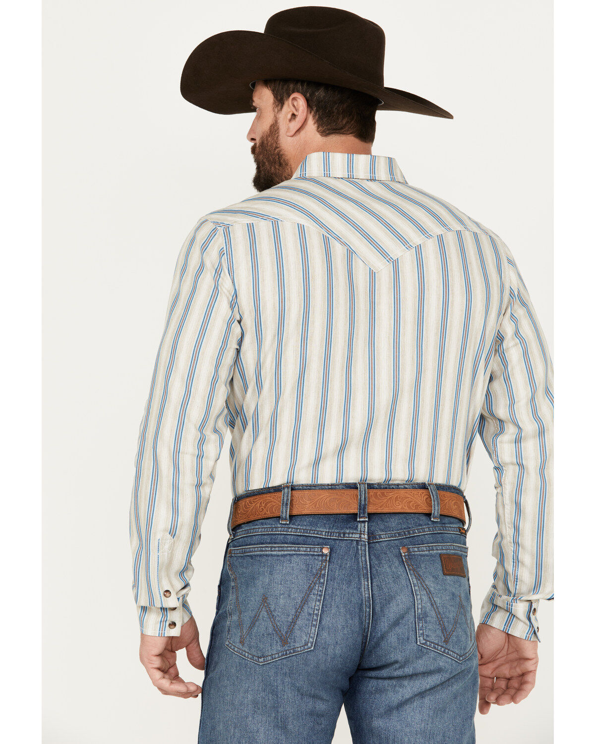 Cody James Men's La Cabana Striped Long Sleeve Western Snap Shirt