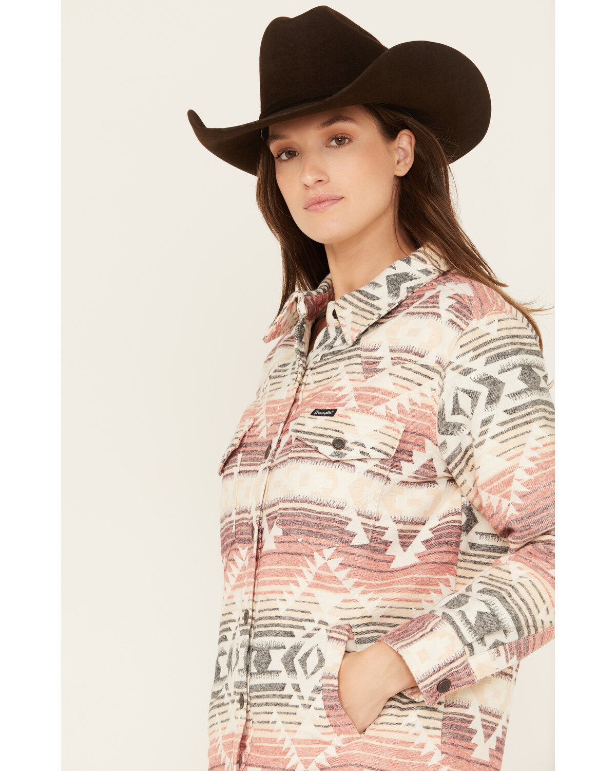 Wrangler Retro Women's Jacquard Southwestern Print Shacket