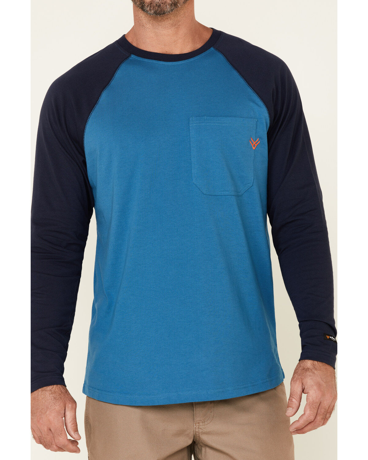 Hawx Men's Original Baseball Crew Long Sleeve Work T-Shirt