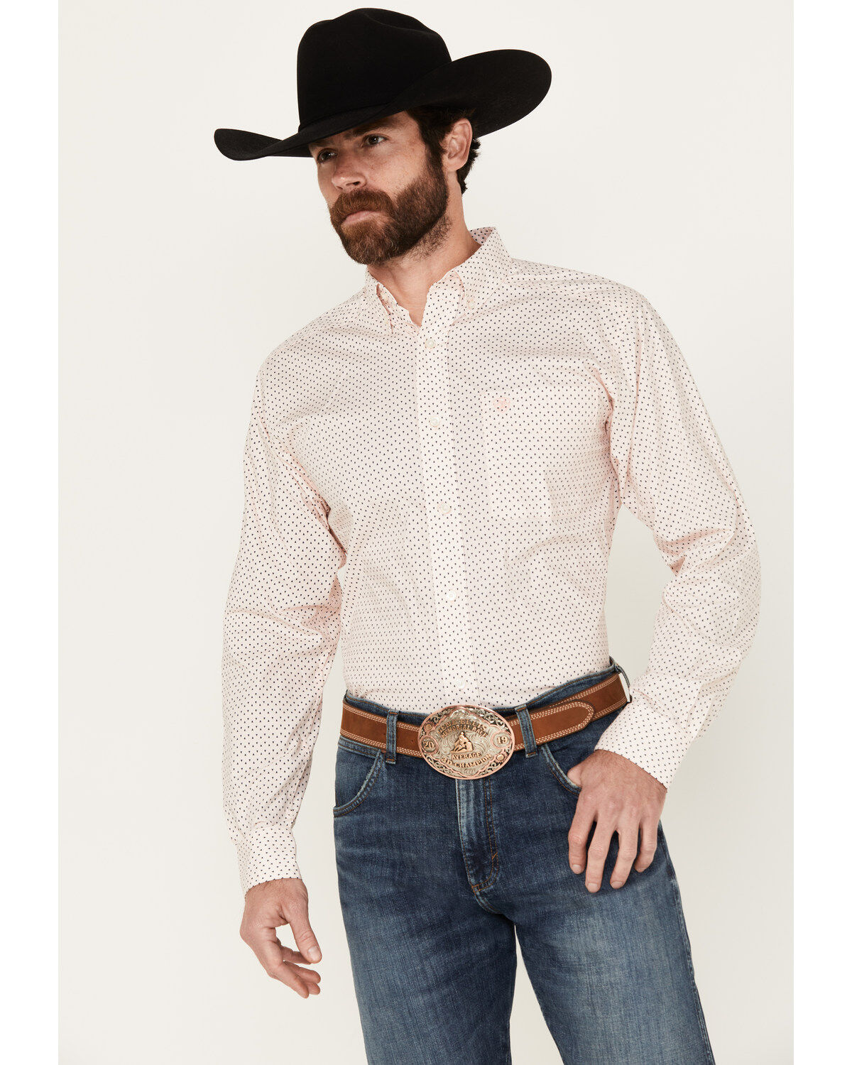Ariat Men's OZ Print Long Sleeve Button-Down Western Shirt