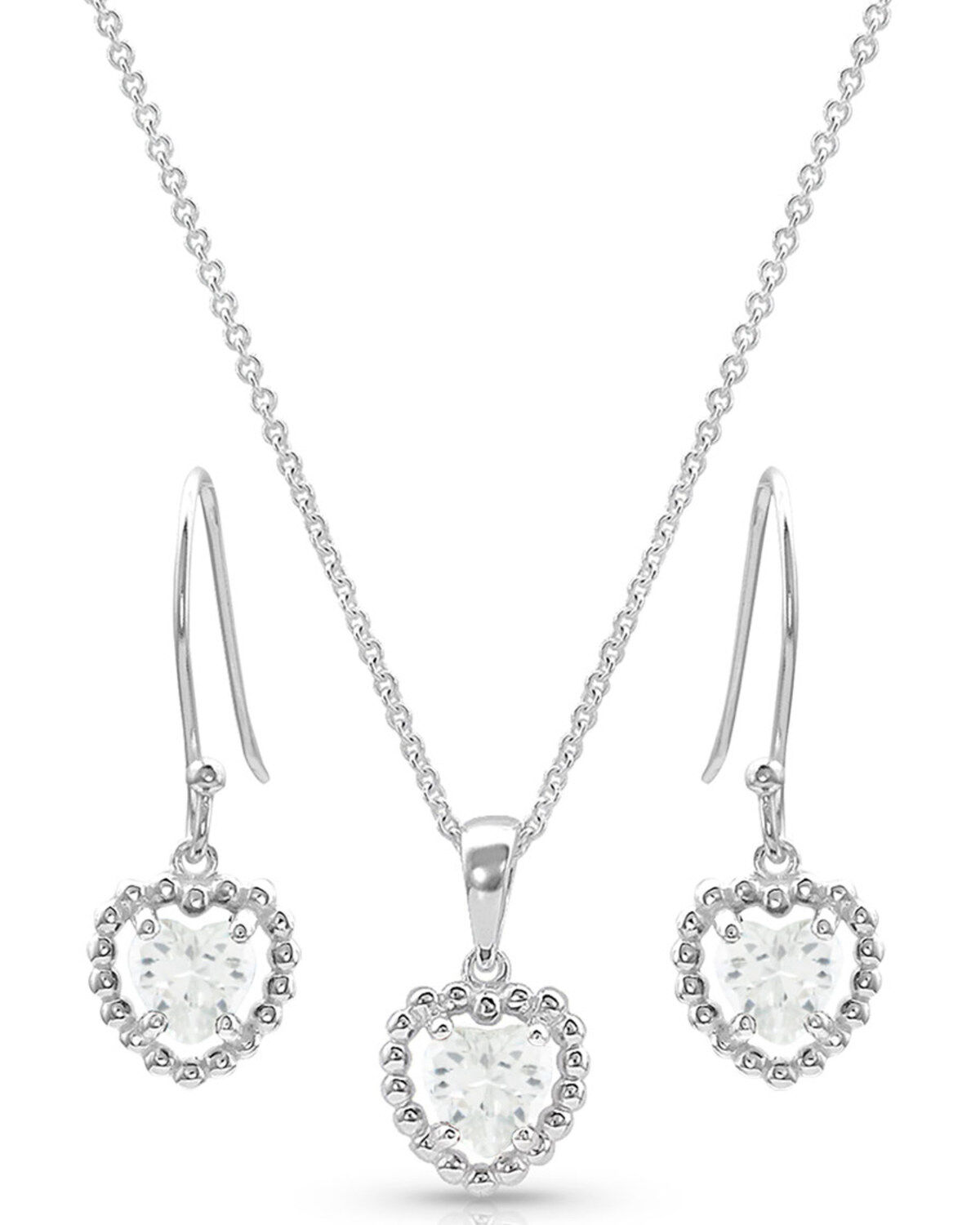 Montana Silversmiths Women's Frozen Heart Jewelry Set - 2 Piece