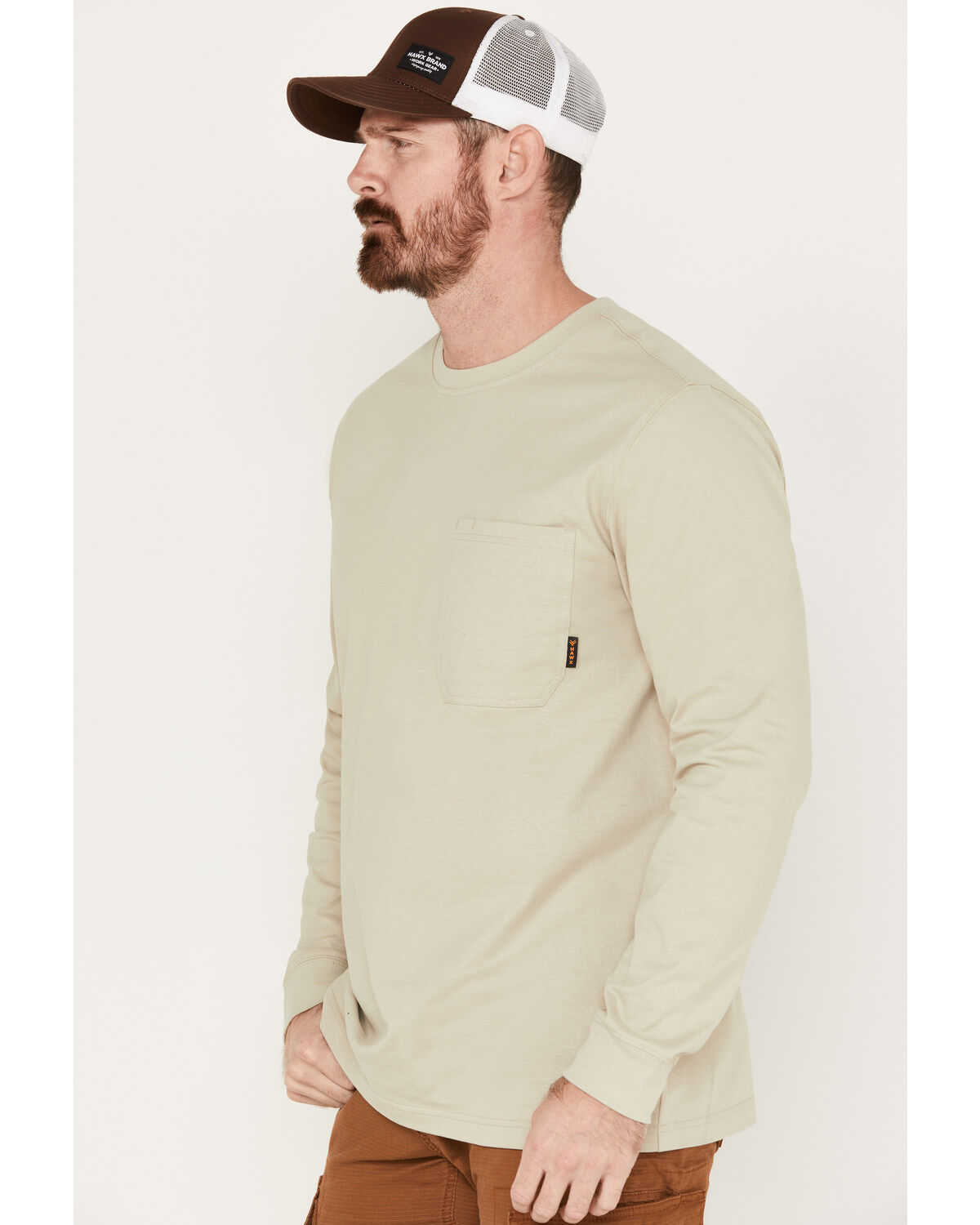 Hawx Men's Forge Long Sleeve Work Pocket T-Shirt