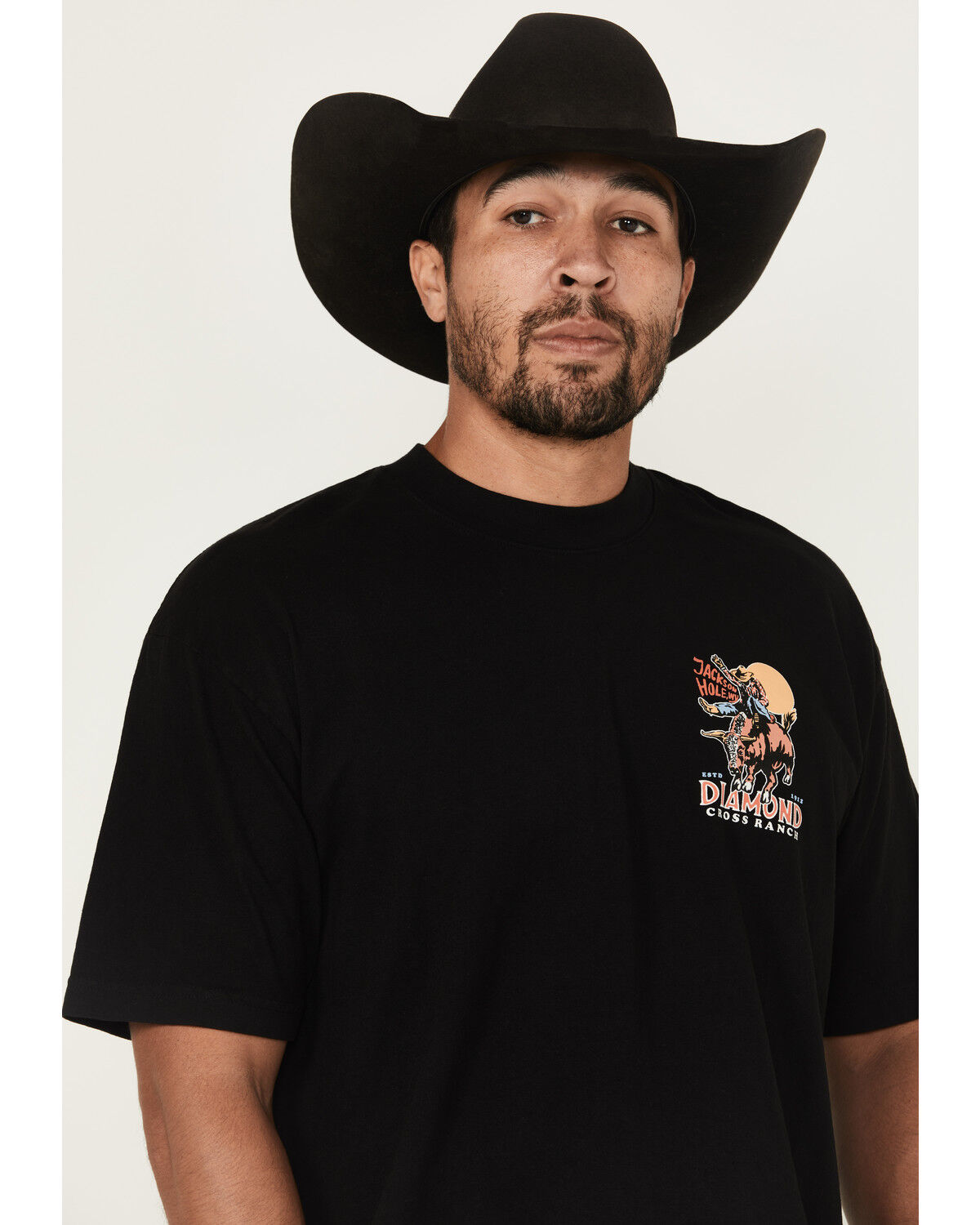 Diamond Cross Ranch Men's Sunshine Bull Ride Short Sleeve Graphic T-Shirt