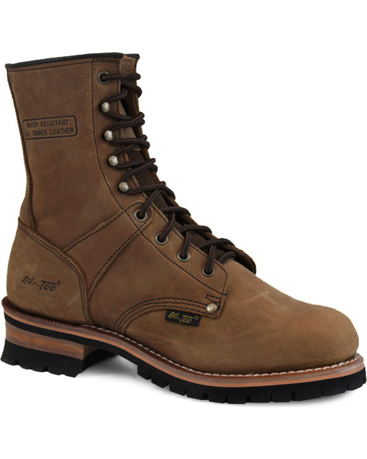 Ad Tec Men's Logger 9" Work Boots