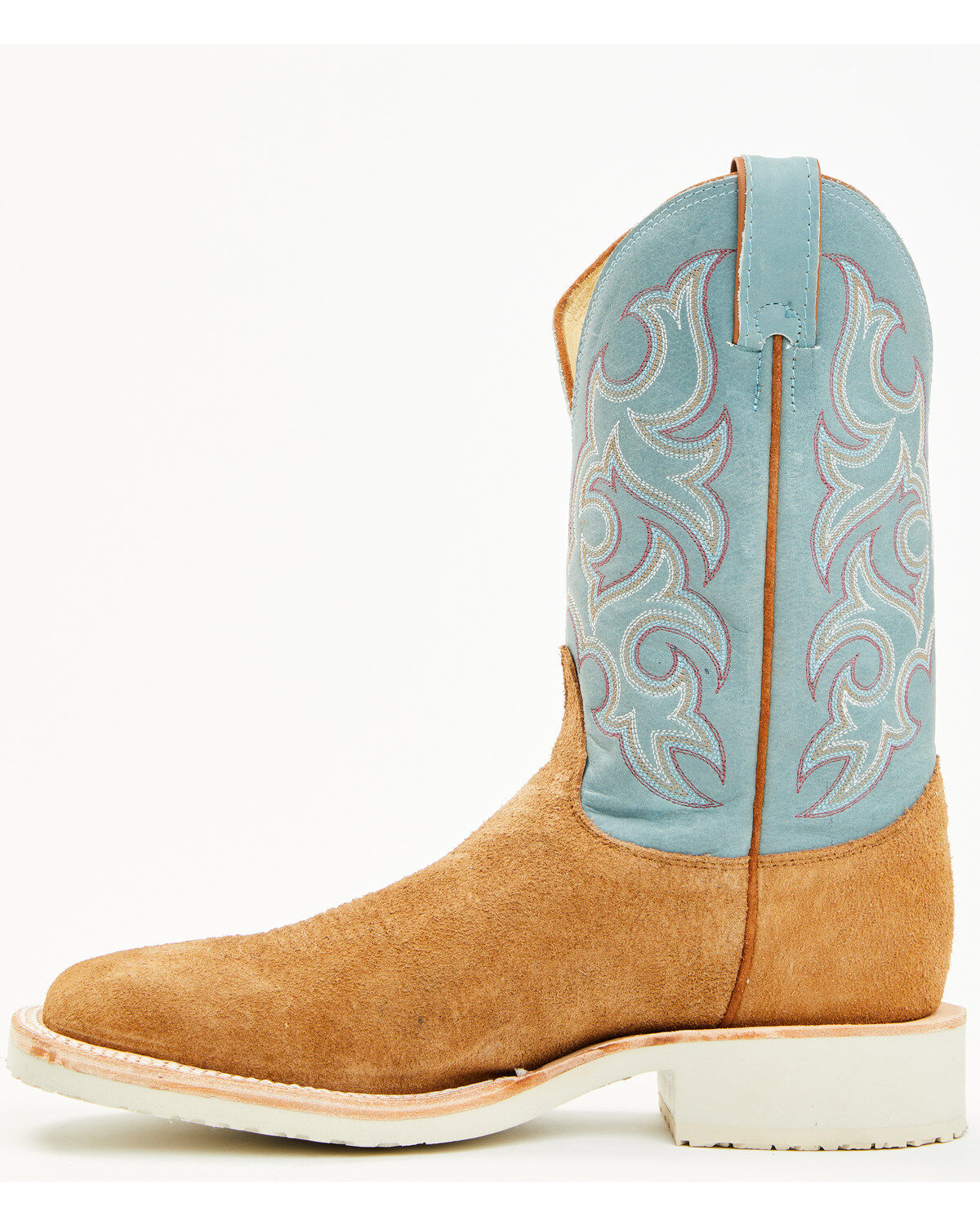 Justin Men's Alamo Roughout Western Boots - Broad Square Toe