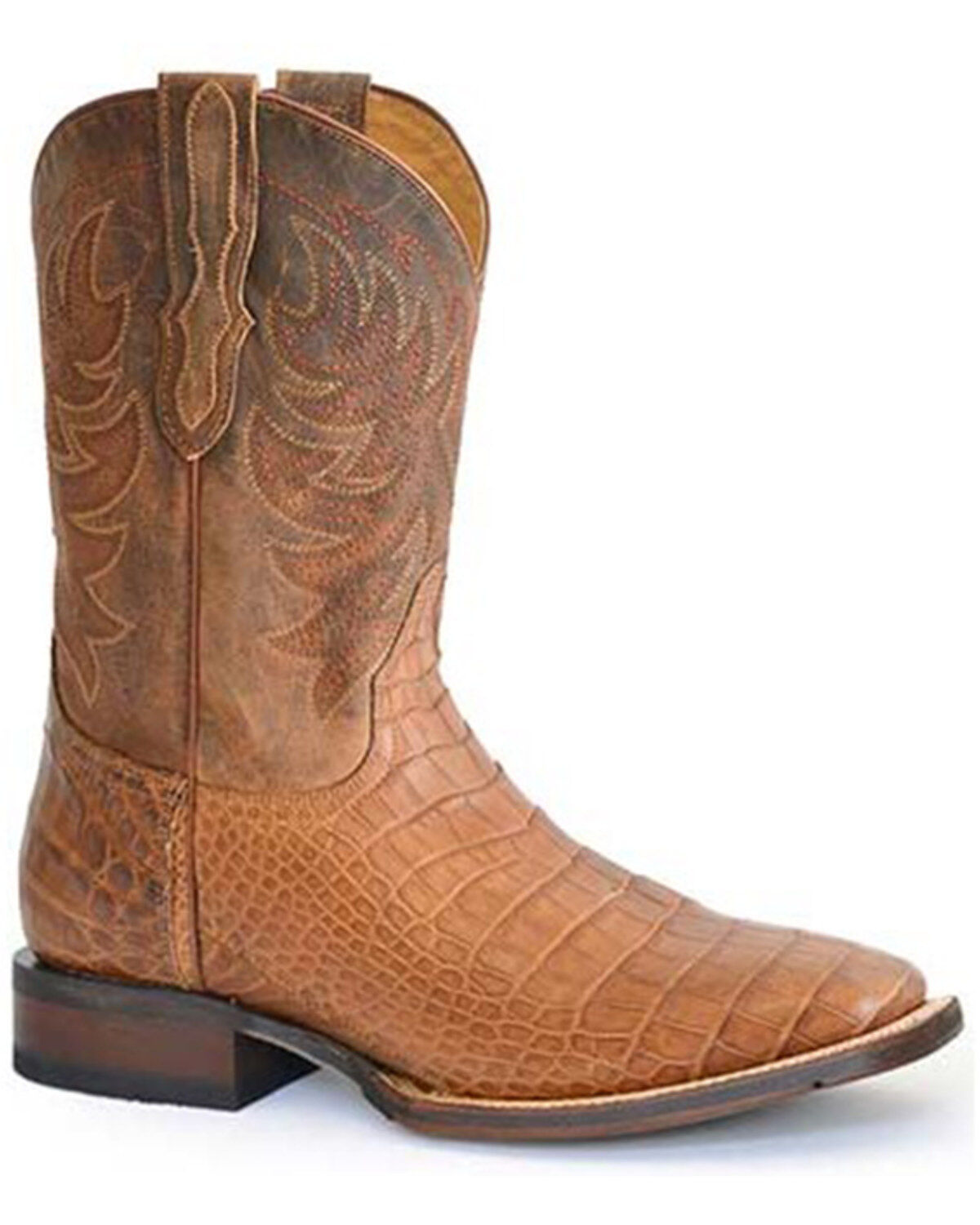 Stetson Men's Aces Exotic Alligator Western Boots - Broad Square Toe