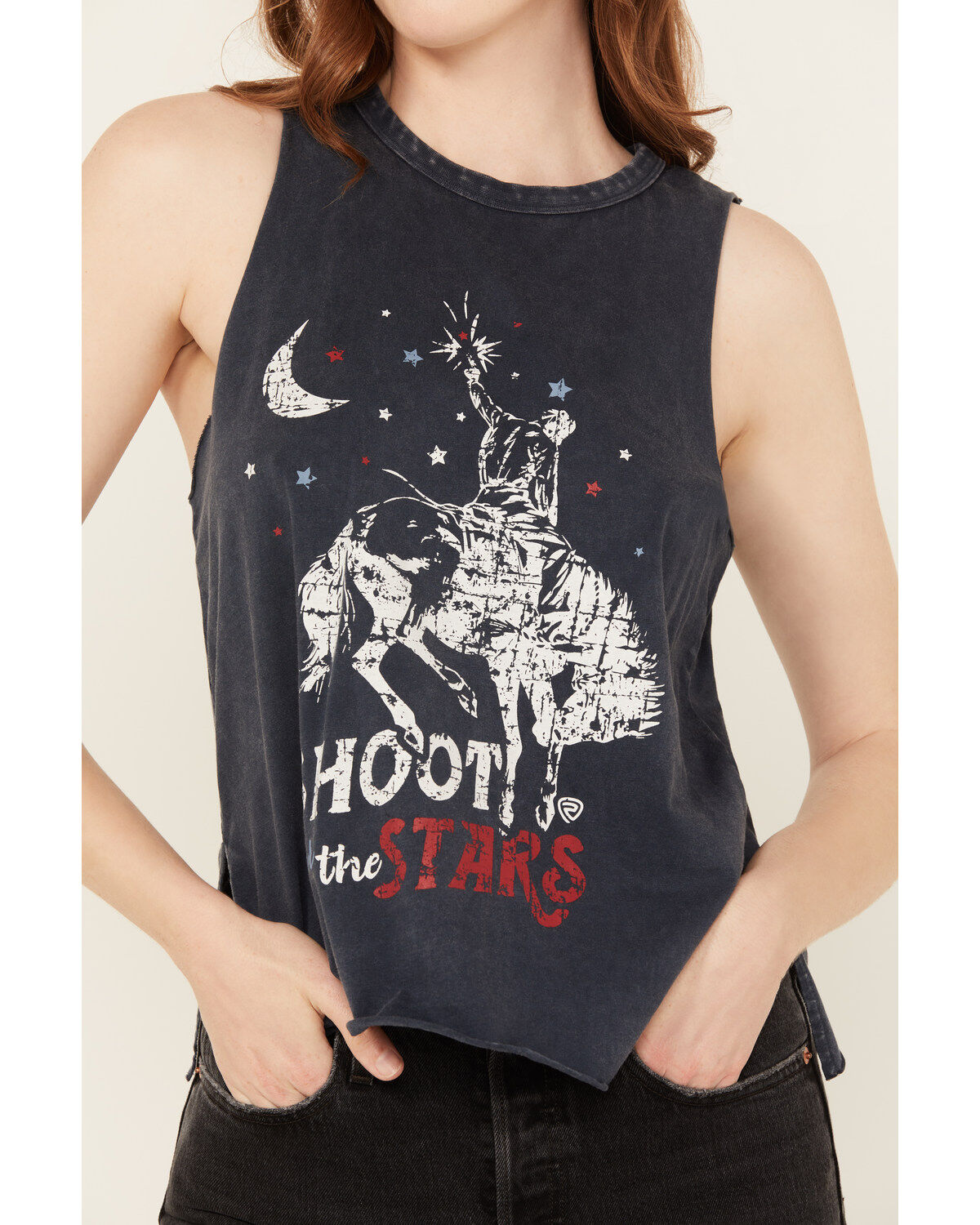Rock & Roll Denim Women's Shoot for the Stars Sleeveless Tank