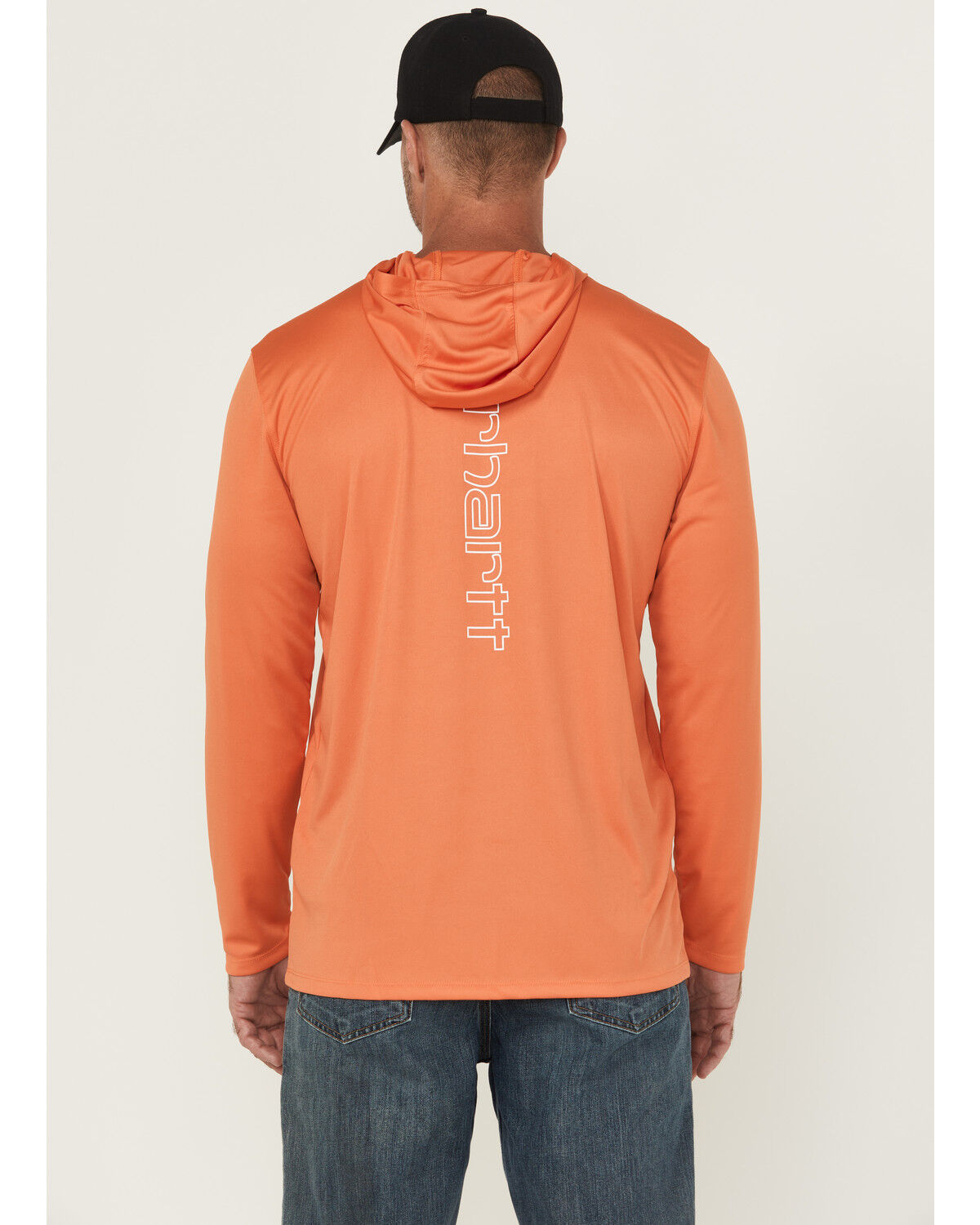 Carhartt Men's Force Sun Defender&reg; Lightweight Long Sleeve Hooded Graphic T-Shirt