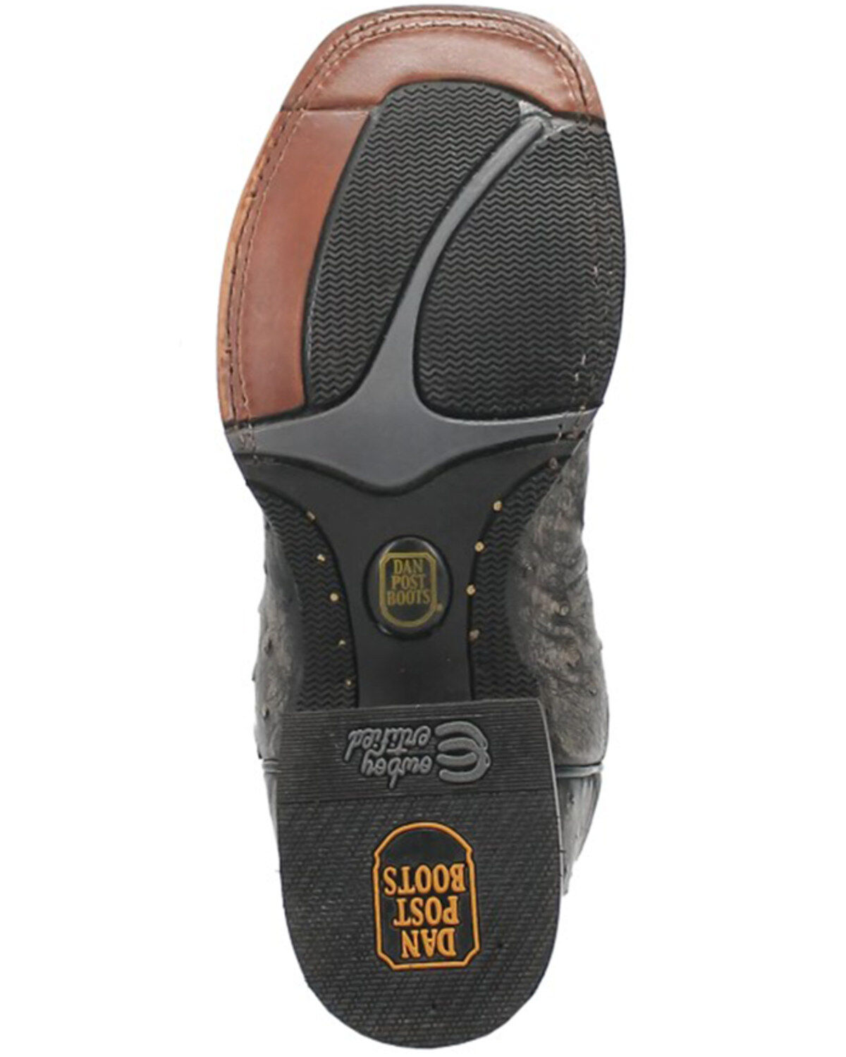 Dan Post Men's Dillinger Full Quill Ostrich Western Boots - Broad Square Toe