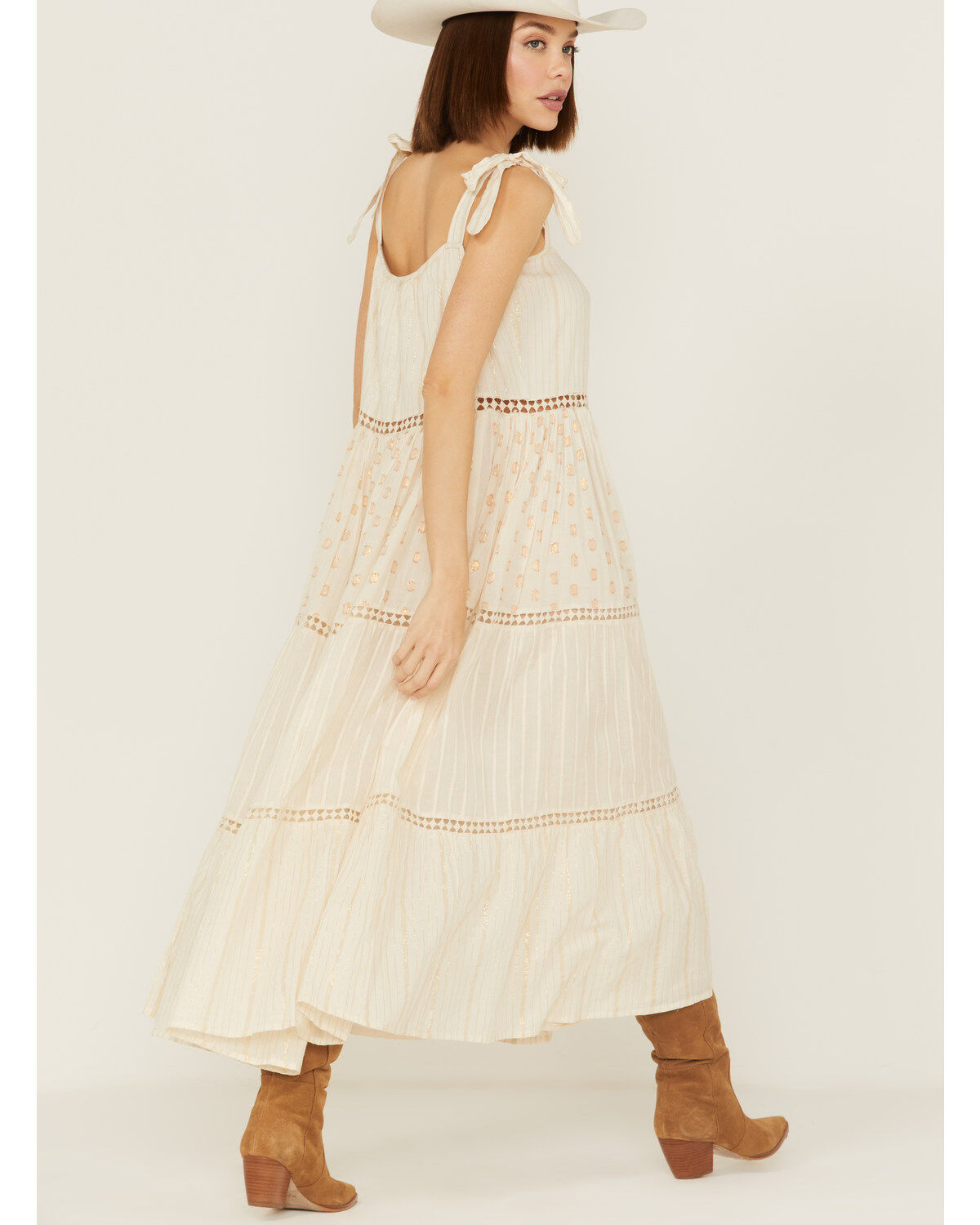 Z&L Women's Amber Sky Sleeveless Midi Dress