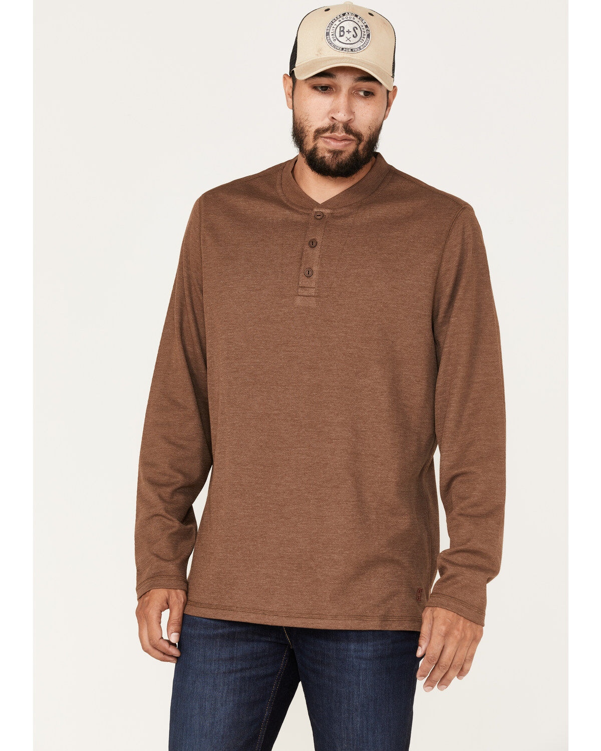 Brothers and Sons Men's Henley Thermal T-Shirt