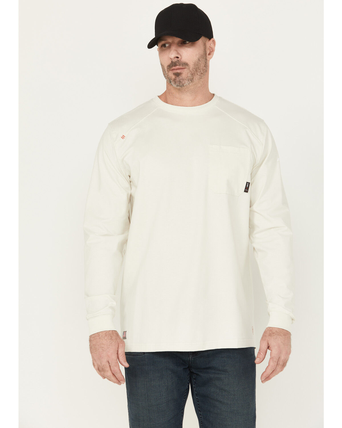 Ariat Men's FR Pima Long Sleeve Pocket Work T-Shirt