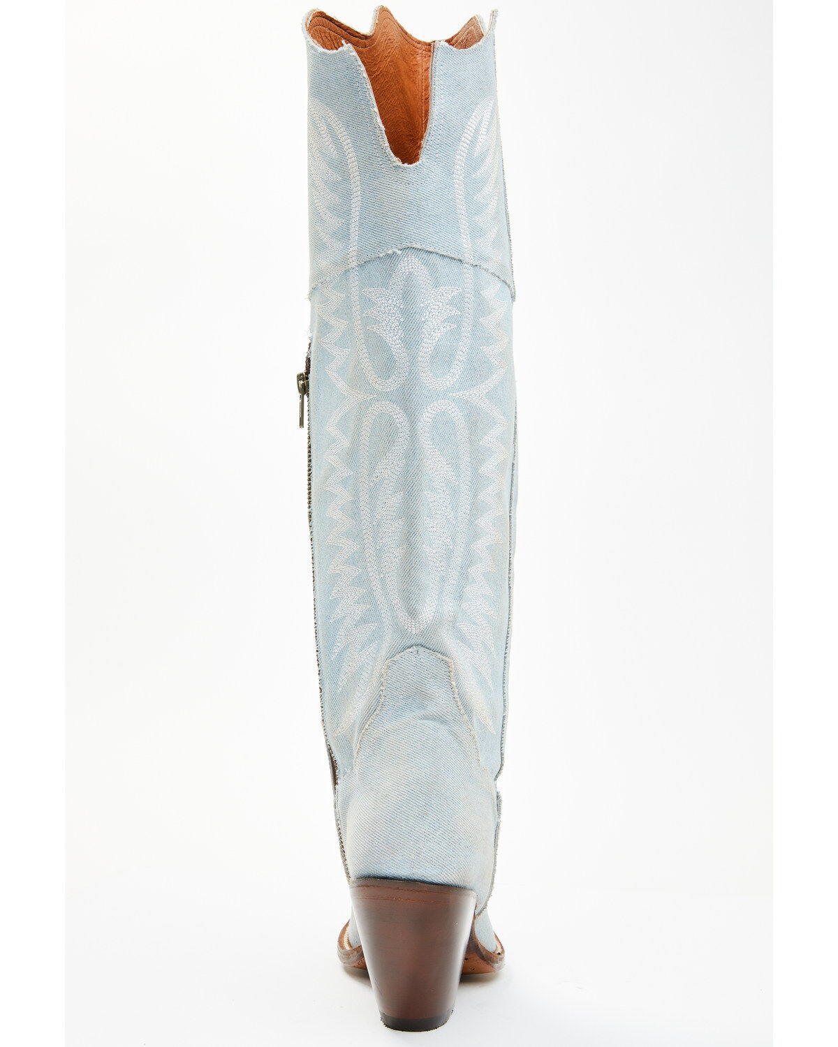 Dan Post Women's Denim Tall Western Boots - Snip Toe