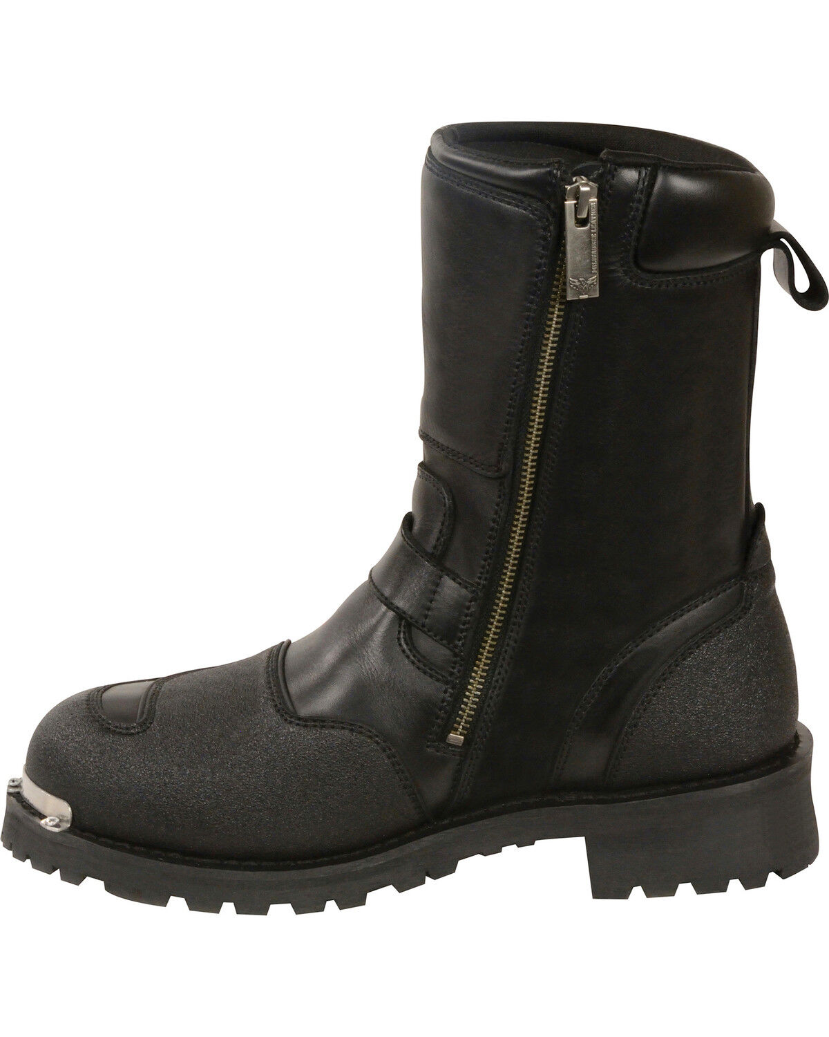 Milwaukee Leather Men's 9" Waterproof Gear Shirt Protection Boots - Round Toe