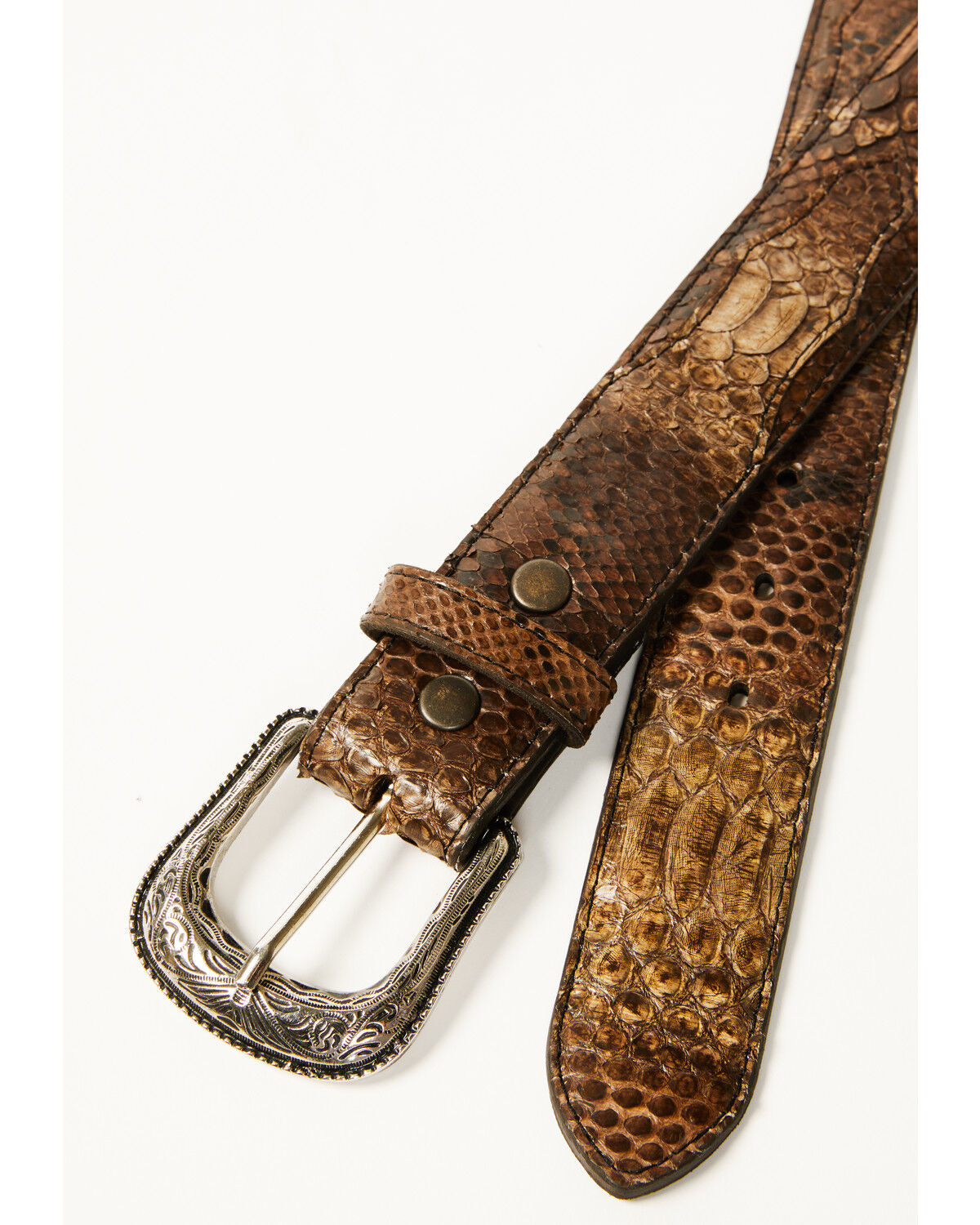 Cody James Men's Exotic Python Belly Belt
