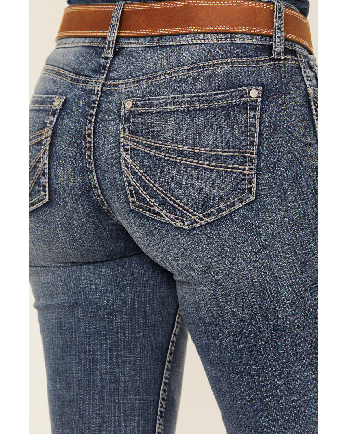 Shyanne Women's Silverton Shay Medium Wash Mid Rise Bootcut Stretch Riding Jeans