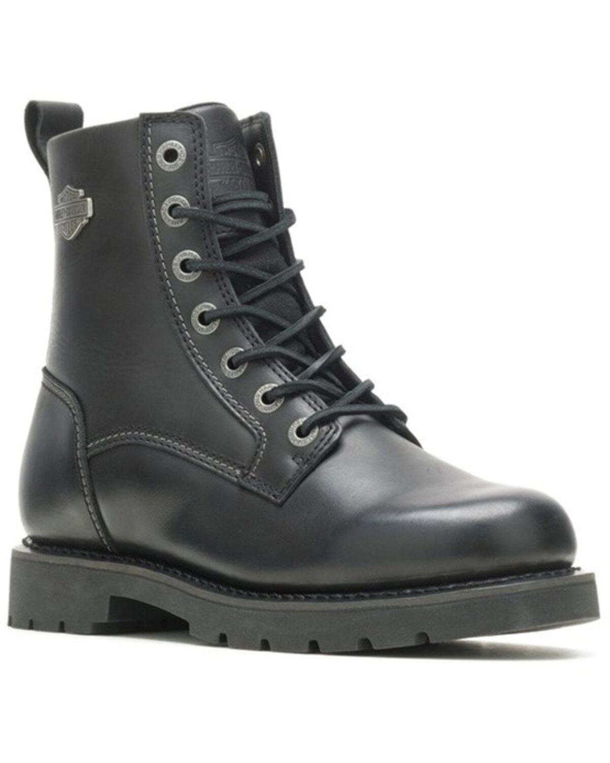 Harley Davidson Men's Hannon 6 1/2" Lace-Up Casual Moto Boots - Round Toe
