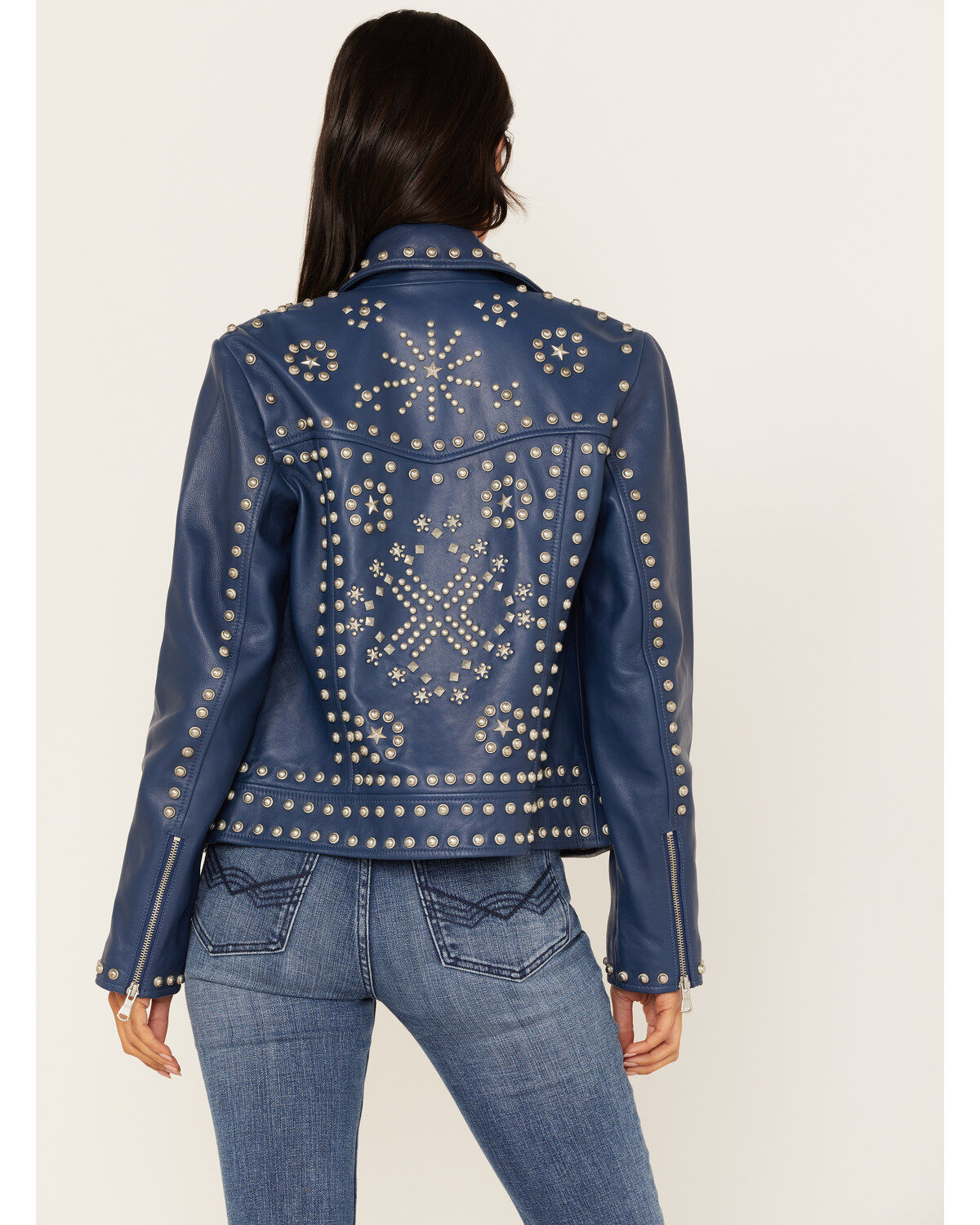 Idyllwind Women's Studded Moto Leather Jacket