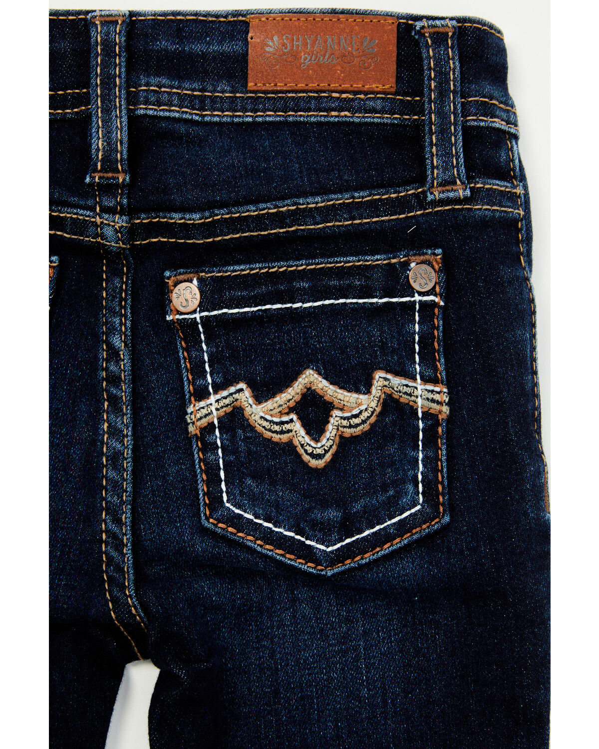 Shyanne Toddler Girls' Tulsa Dark Wash Bootcut Comfort Stretch Denim Riding Jeans