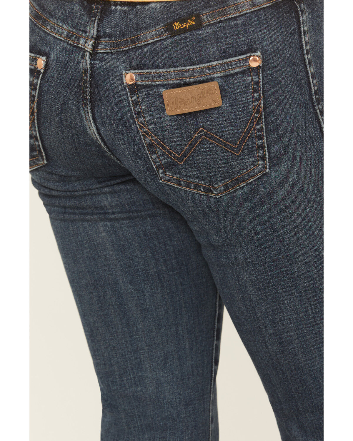 Wrangler X Lainey Wilson Girls' Dark Wash Bell Bottom Flare Stretch Denim Jeans