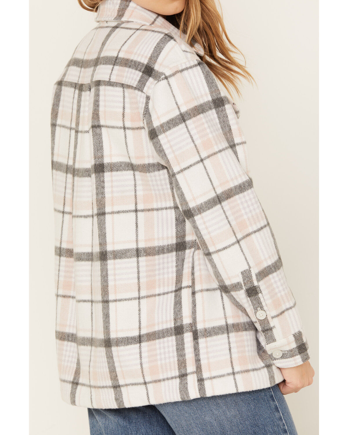 Cleo + Wolf Women's Plaid Print Shacket