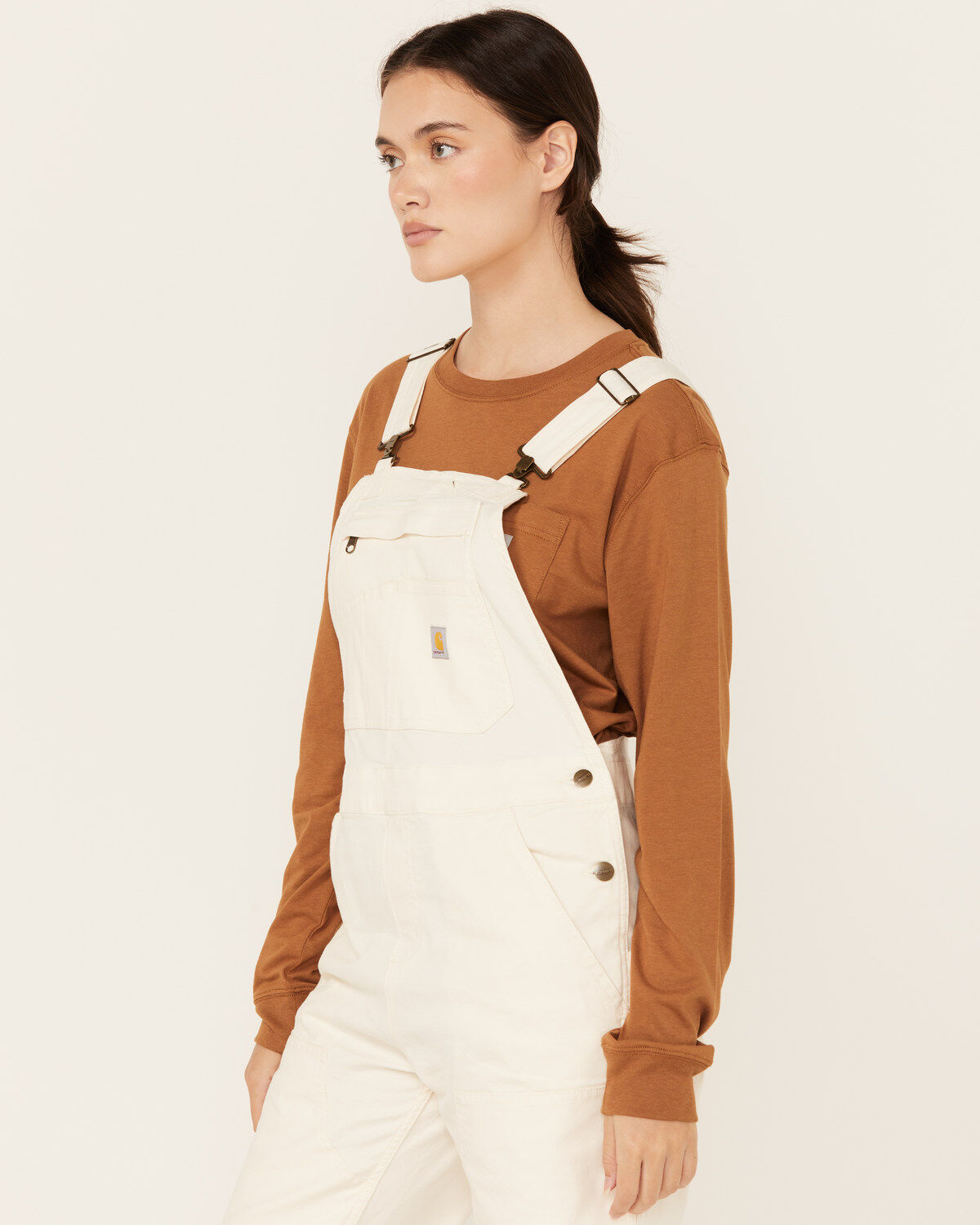 Carhartt Women's Rugged FleX™ Loose Fit Canvas Bib Overalls