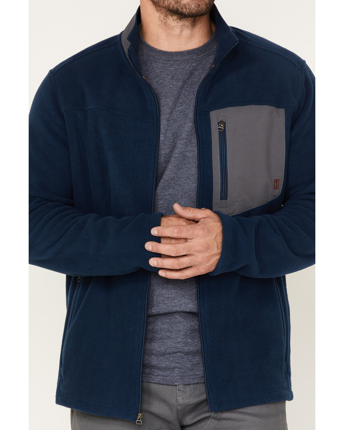 Brothers and Sons Men's Polar Fleece Zip Jacket