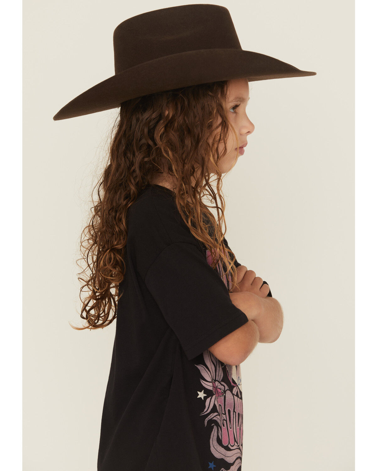 Wrangler X Lainey Girls' Long Live Cowgirls Short Sleeve Graphic Tee