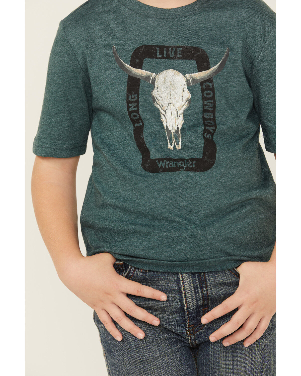 Wrangler Boys' Steerhead Short Sleeve Graphic T-Shirt