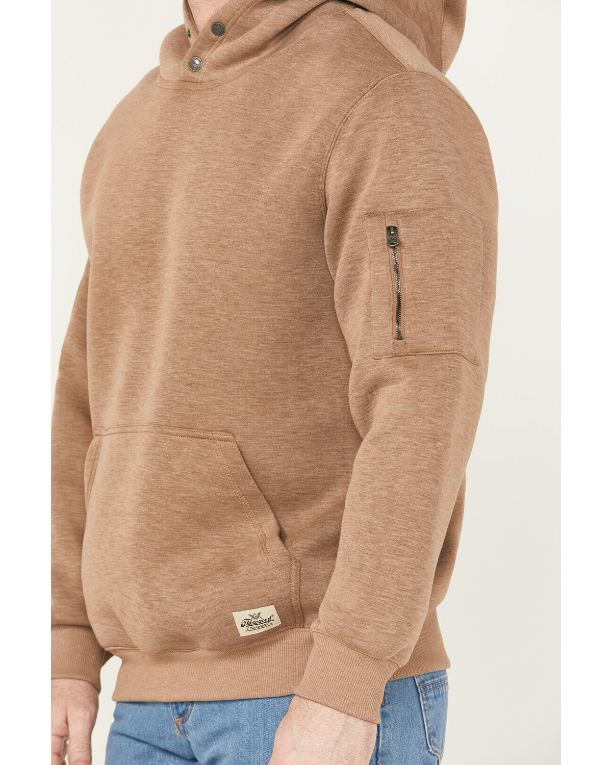 Thorogood Men's Snap Neck Hooded Sweatshirt