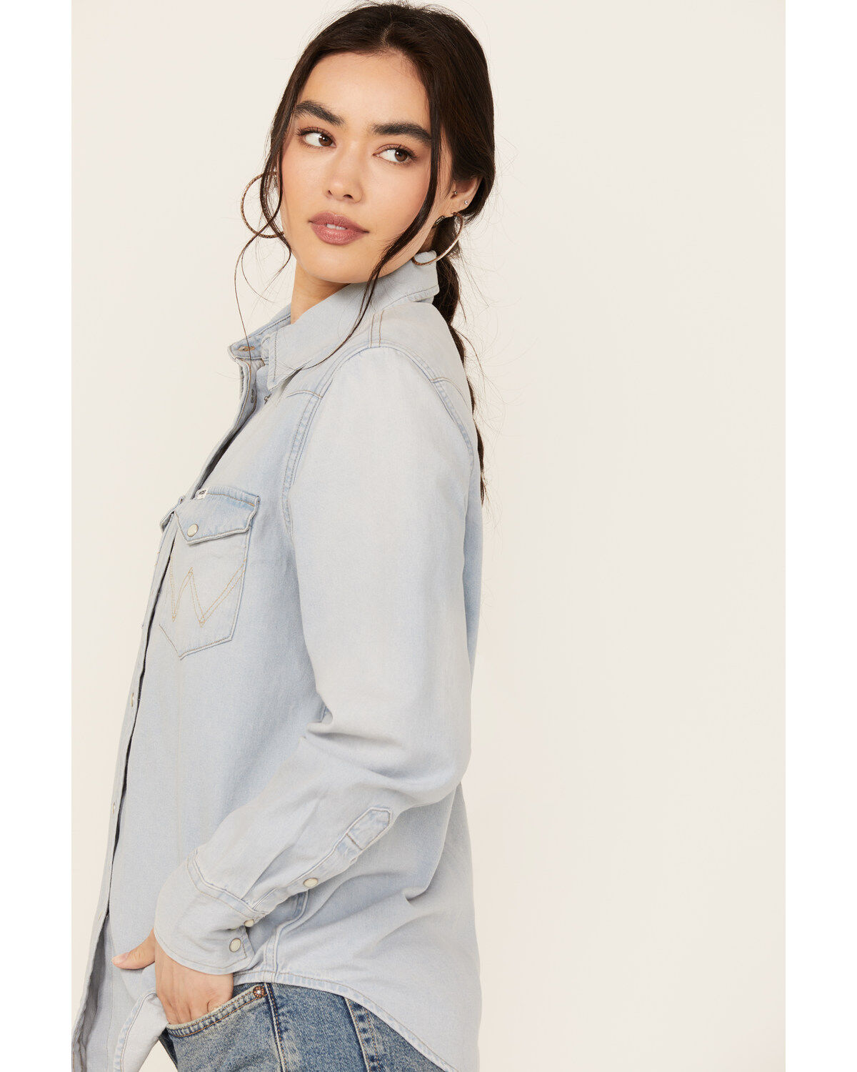 Wrangler Women's Heritage Long Sleeve Snap Western Shirt