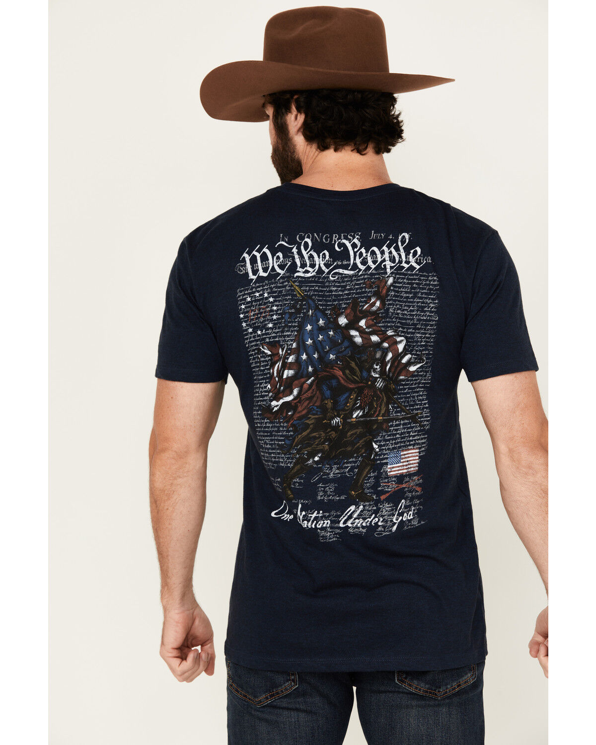Howitzer Men's Nation Under God Short Sleeve Graphic T-Shirt