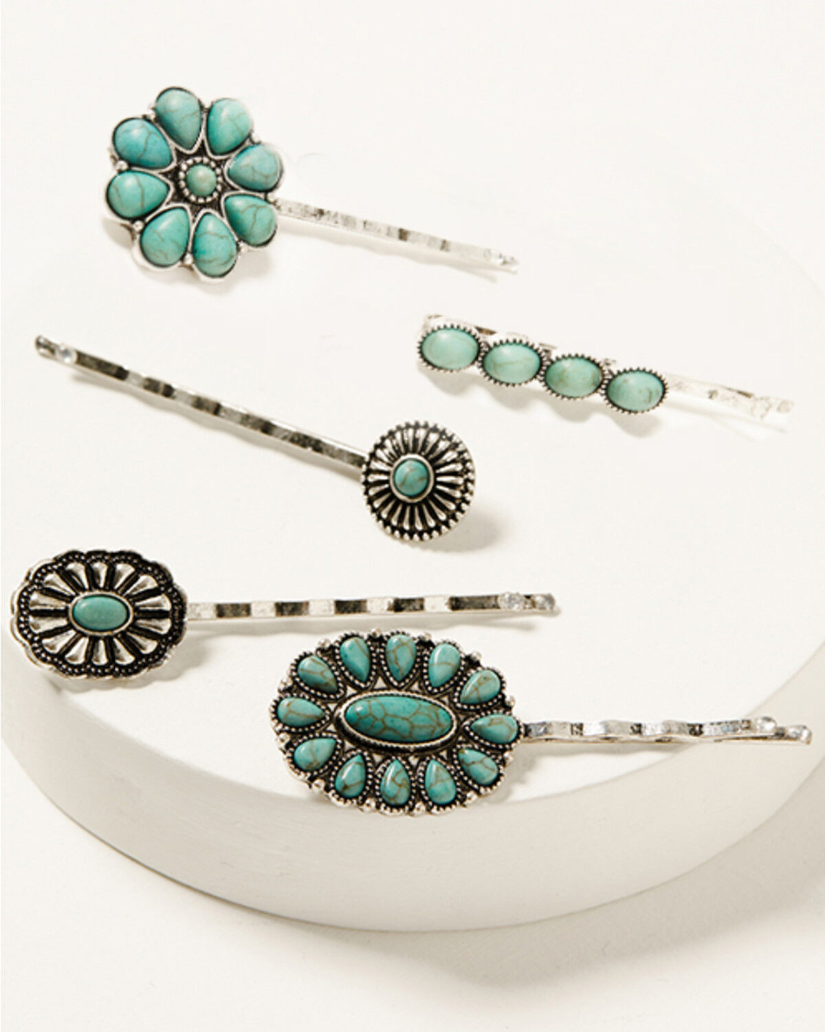 Shyanne Women's Concho Bobby Pins - 5 Piece