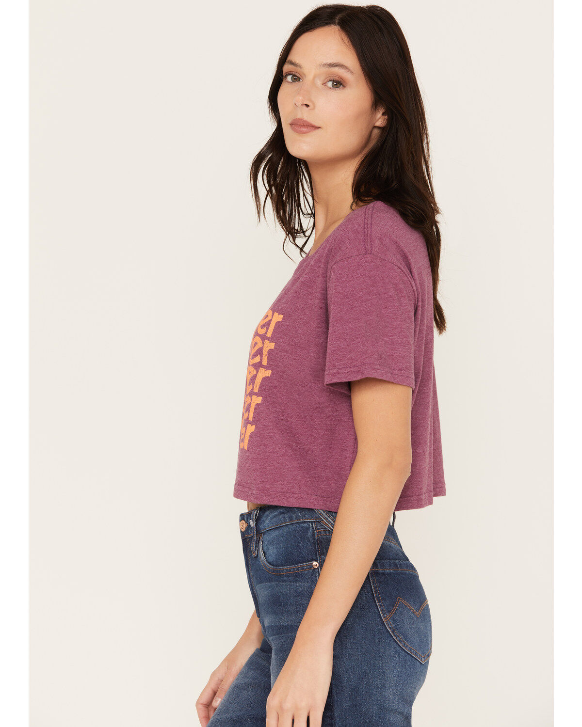 Wrangler Women's Trippy Boxy Cropped Graphic Tee