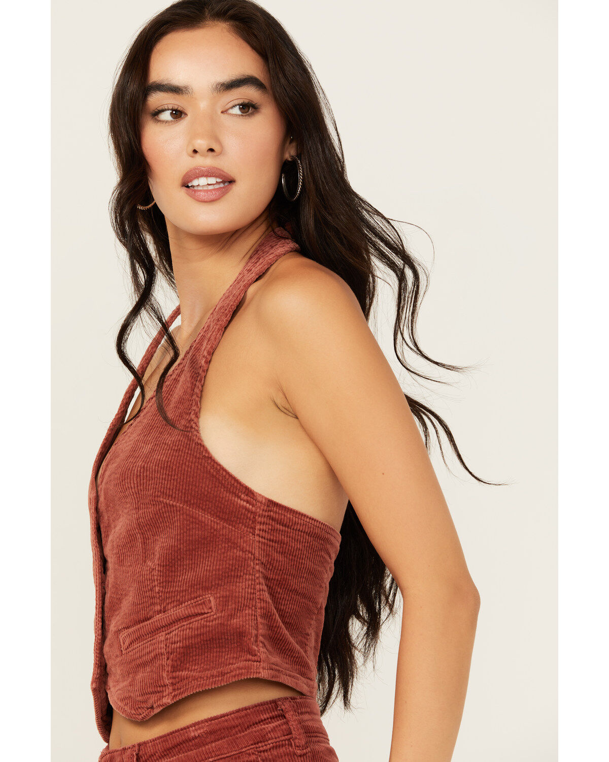 Rolla's Women's Corduroy Halter Vest