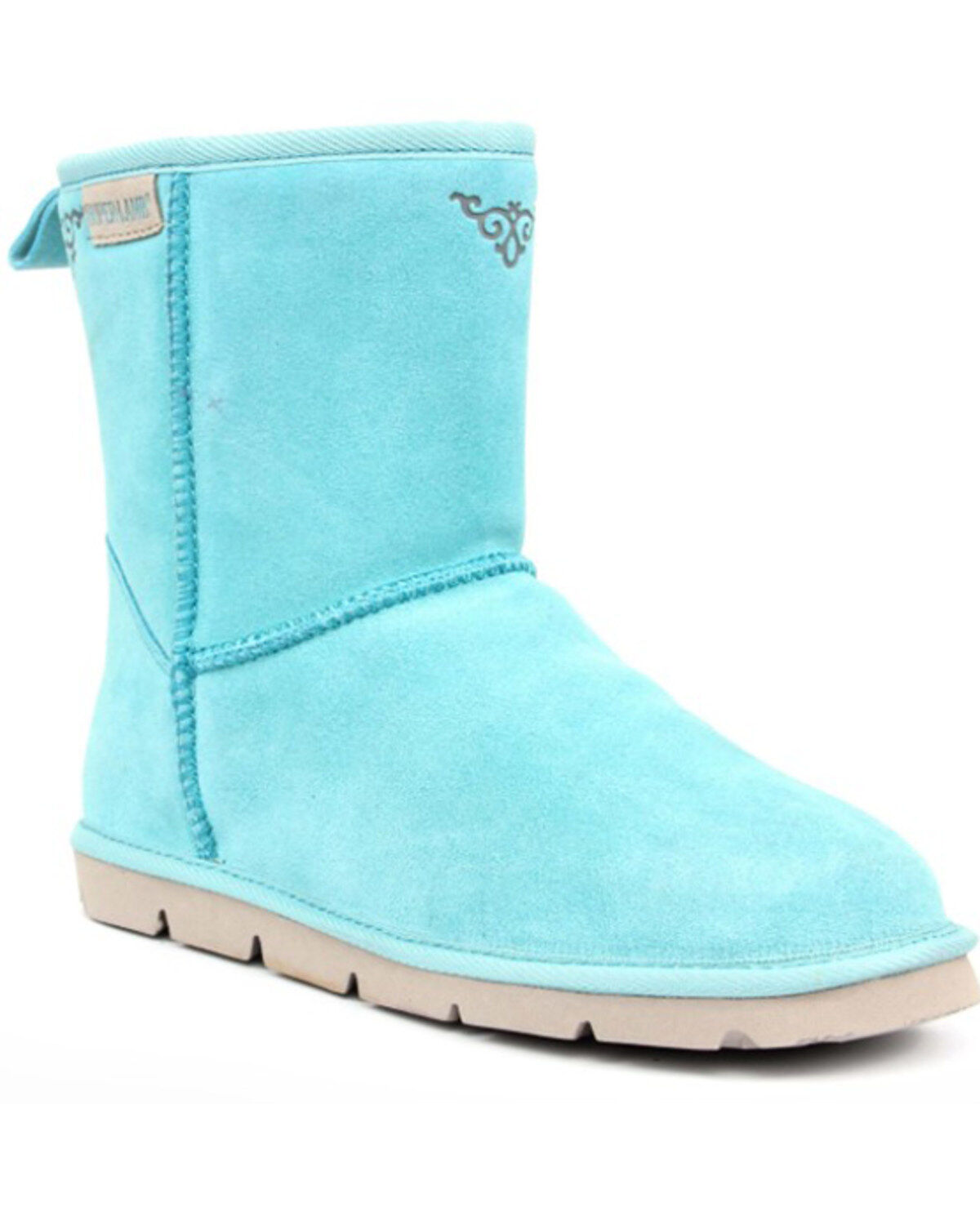 Superlamb Women's Argali 7.5" Suede Leather Pull On Casual Boots - Round Toe