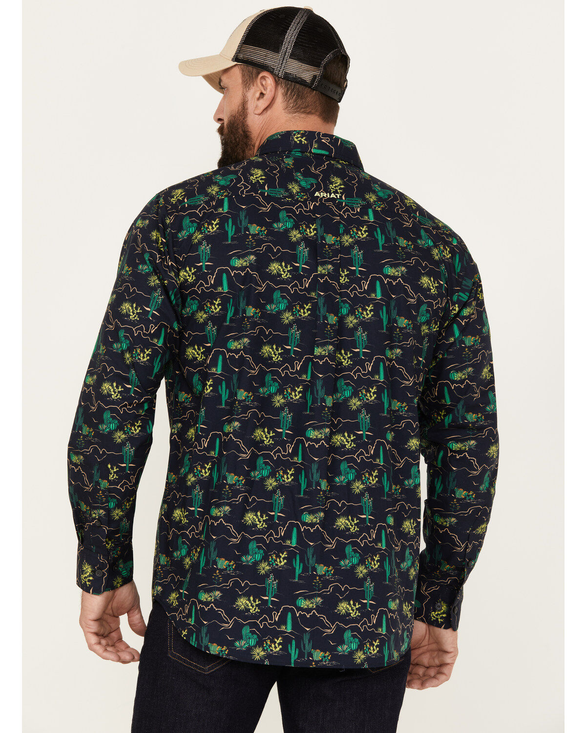 Ariat Men's Beckett All-Over Desert Print Button-Down Western Shirt