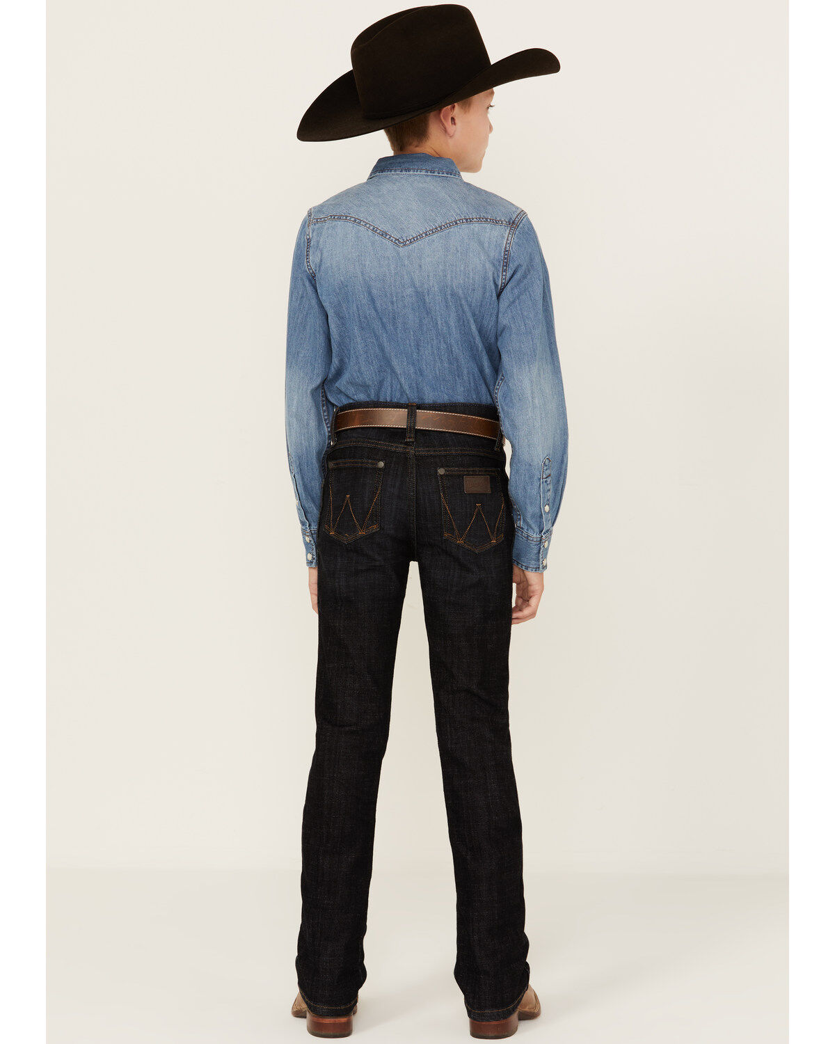 Wrangler Retro Boys' Dark Wash Dax Slim Bootcut Jeans
