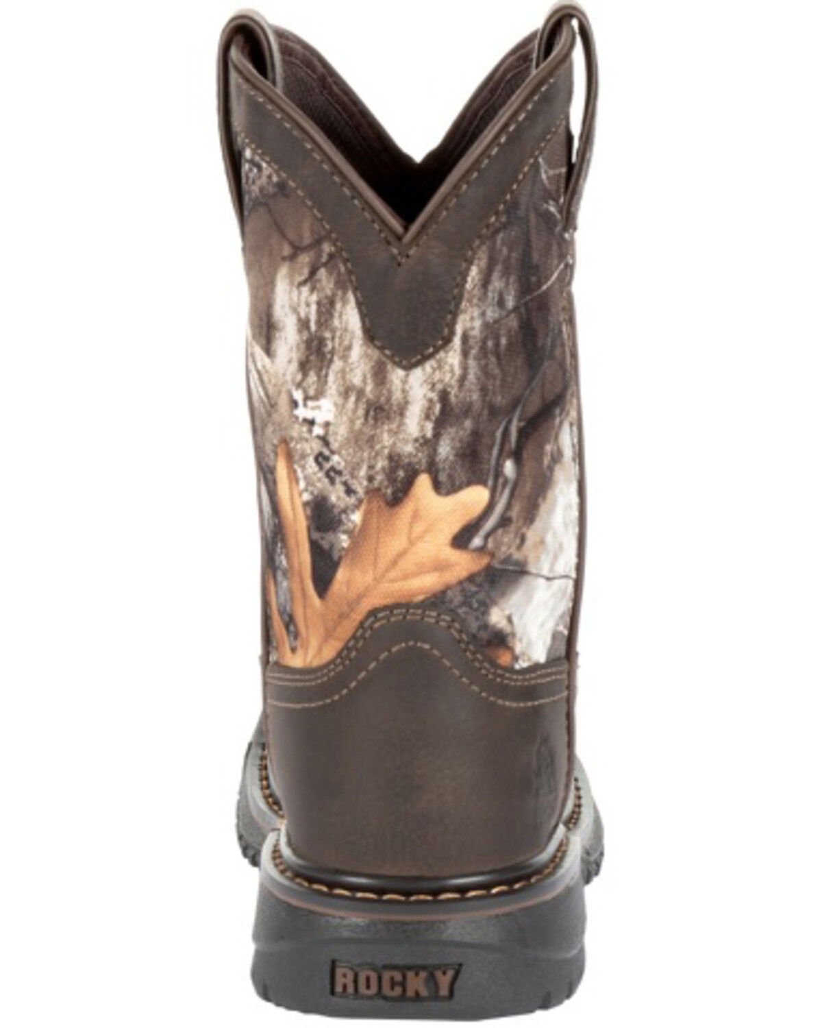 Rocky Boys' Ride FLX Waterproof Western Work Boots - Soft Toe