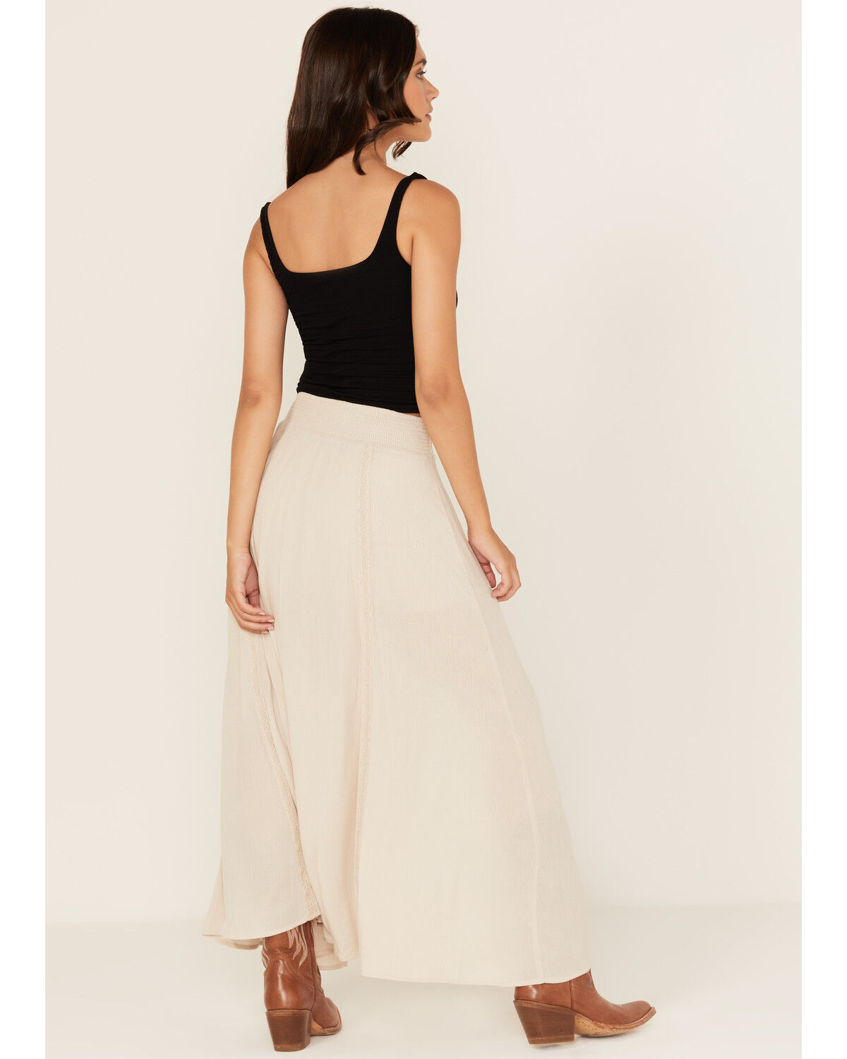 Shyanne Women's Lace Inset Maxi Skirt