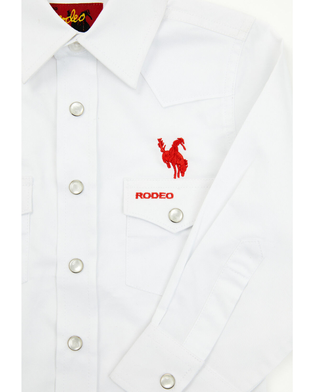 Rodeo Clothing Boys' USA Rodeo Long Sleeve Pearl Snap Western Shirt
