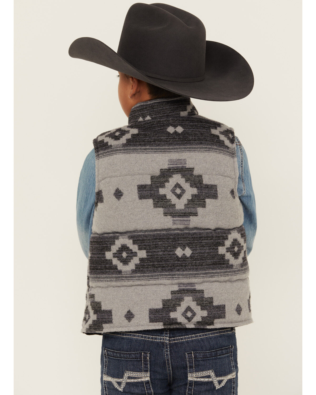 Cody James Boys' Sunset Reversible Jacquard Puffer Vest