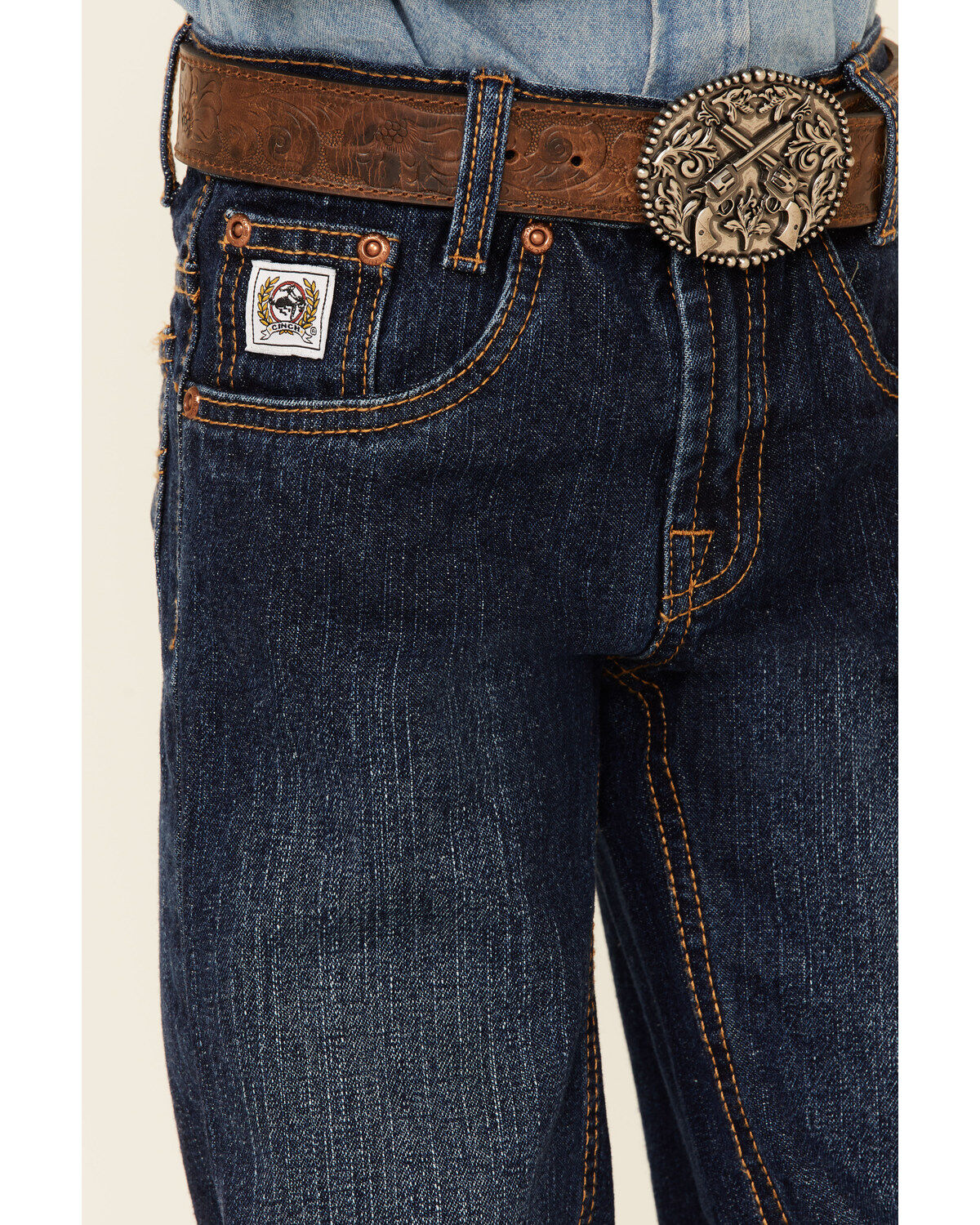 Cinch Boys' White Label Demin Straight Leg Jeans - 4-7