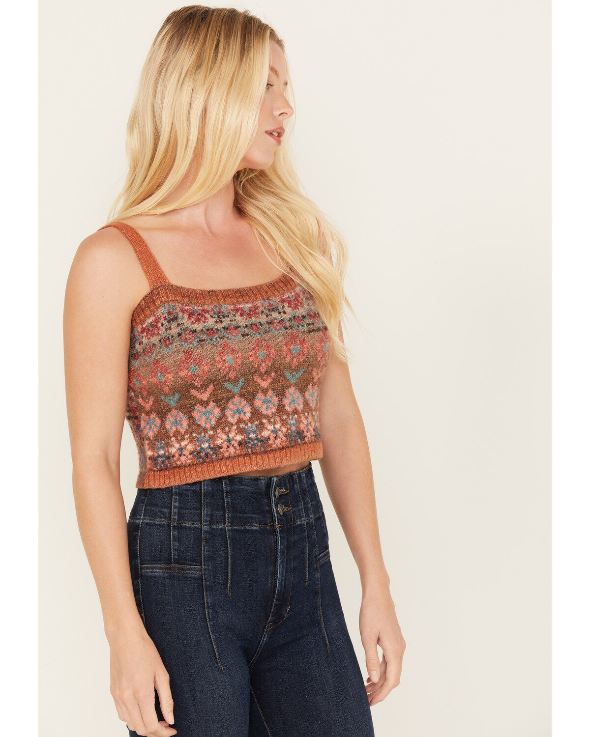 Cleo + Wolf Women's Cropped Sweater Cami