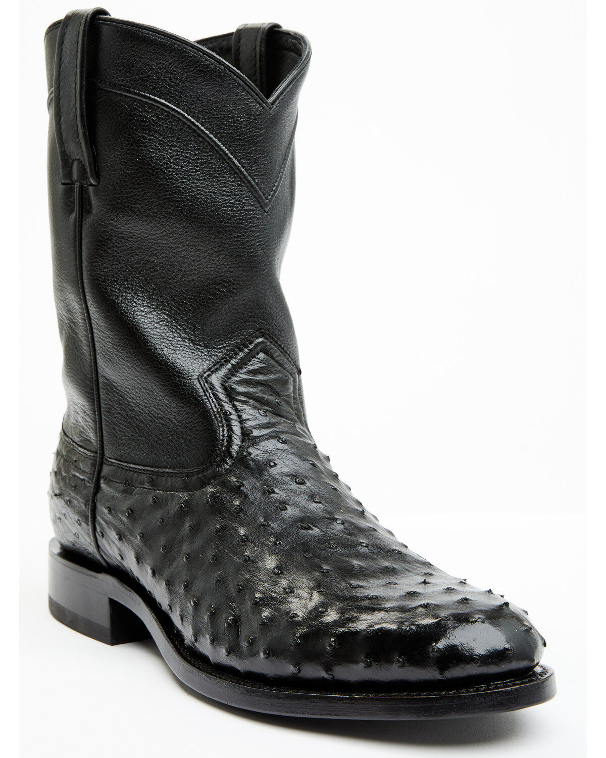 Cody James Black 1978® Men's Carmen Exotic Full-Quill Ostrich Roper Boots - Round Toe