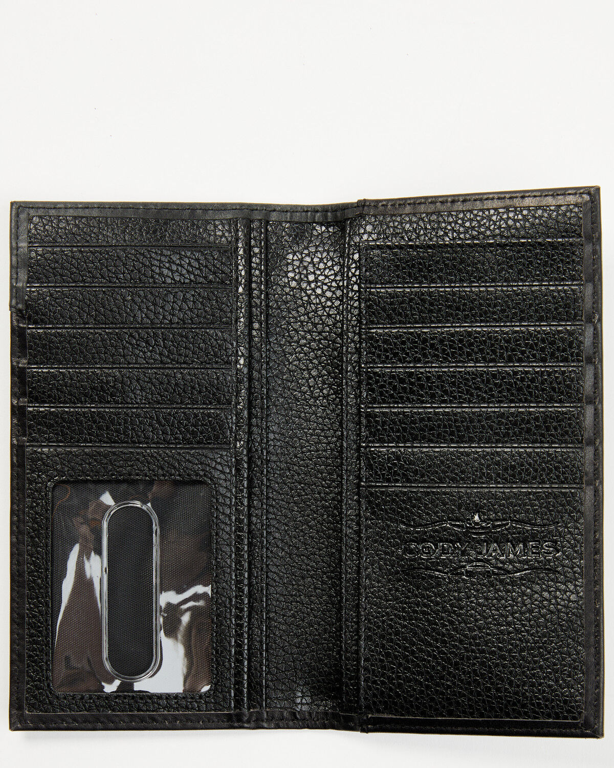 Cody James Men's Dwight Basketweave Tooled Rodeo Wallet