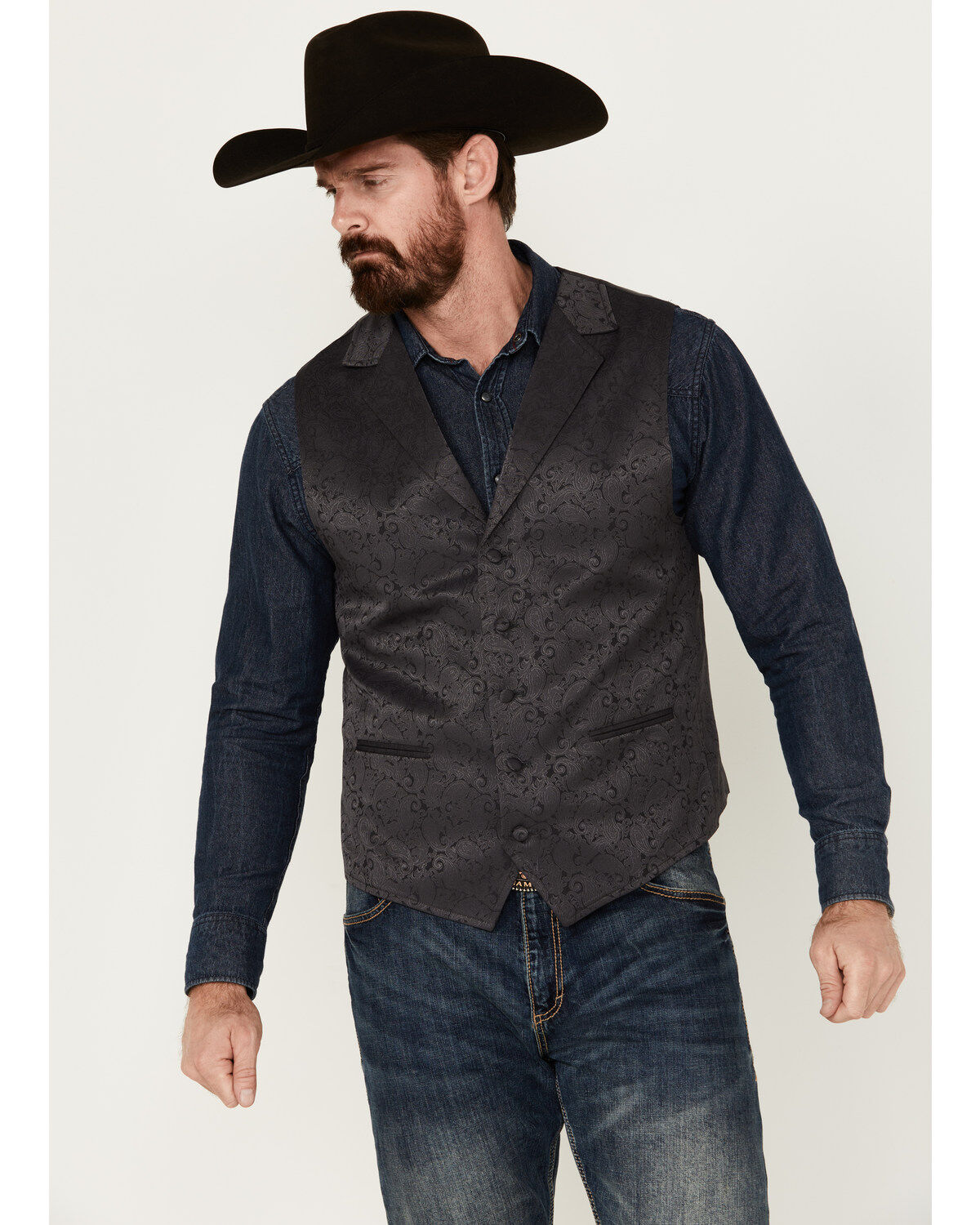 Cody James Men's Nashville Paisley Print Dress Vest