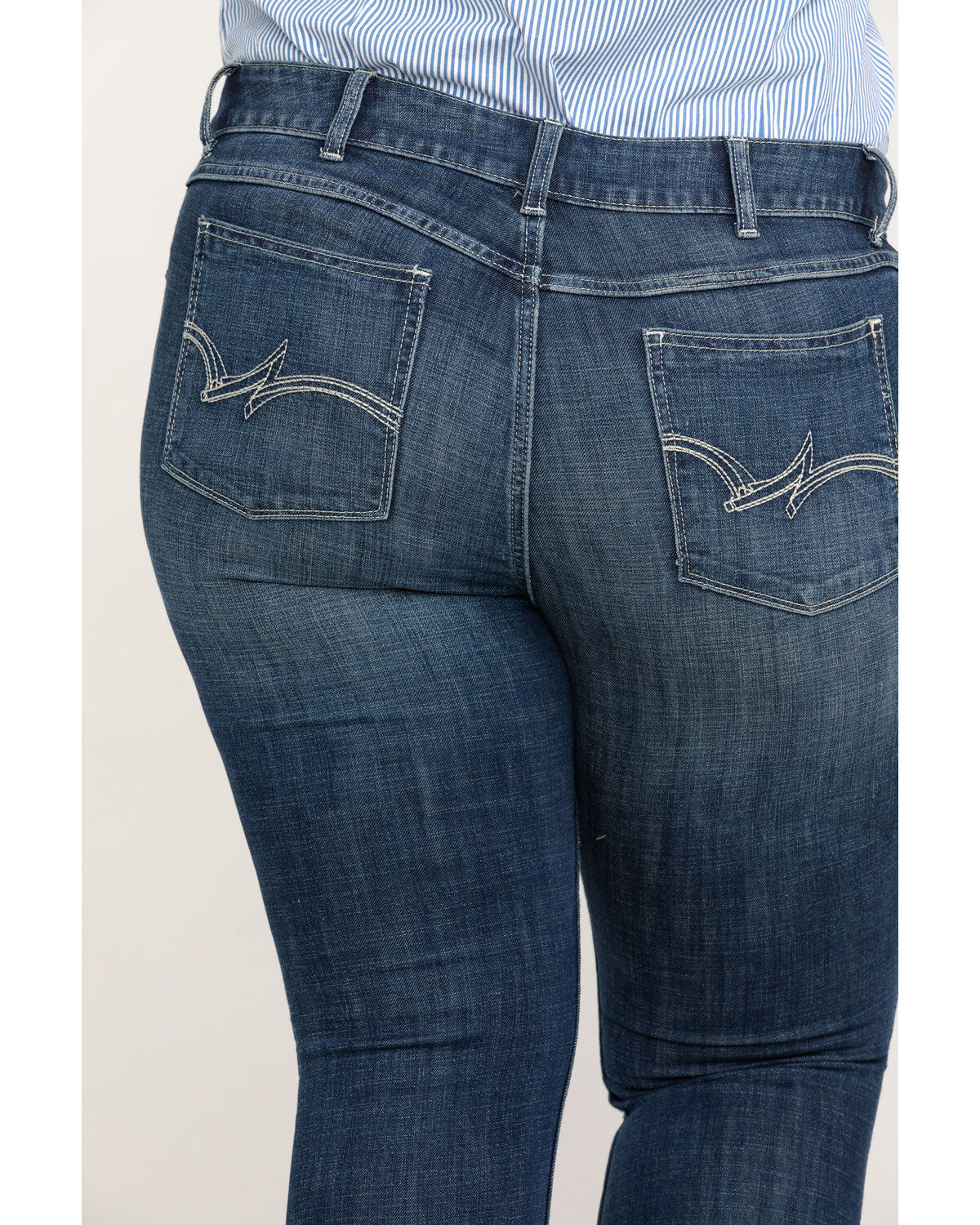 Wrangler Women's Dark Wash Bootcut Jeans - Plus