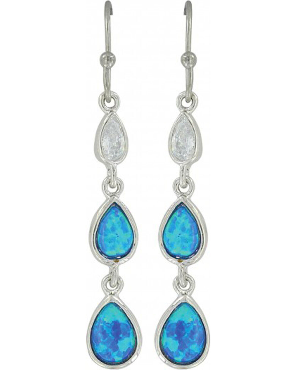 Montana Silversmiths Women's Silver River of Lights Falling into Water Earrings